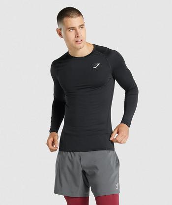 Long Sleeve Gymshark Element Baselayer Hombre Negras | CO 3918YXF